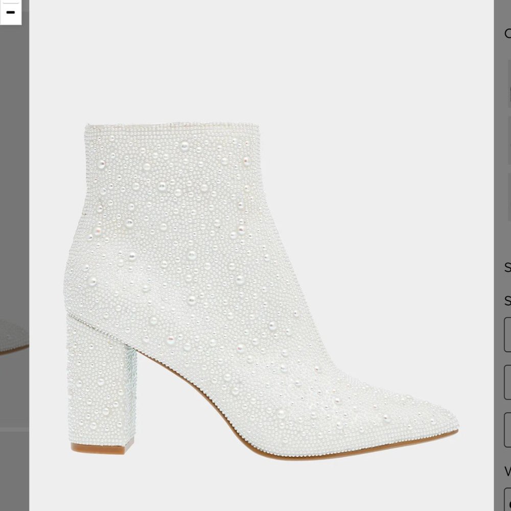 Betsy Johnson Cady Boots in Ivory Size 8 1/2
